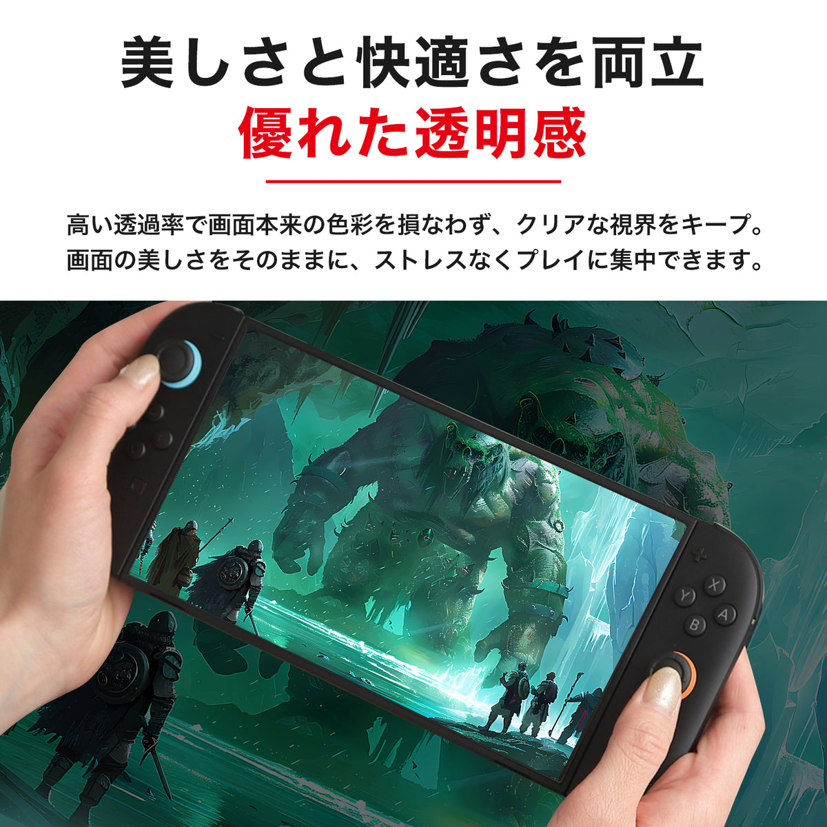 ENTEC Switch2簡単貼り付けフィルム